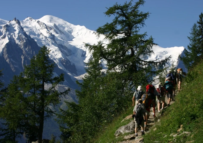 Une superbe vue du Mont Blanc